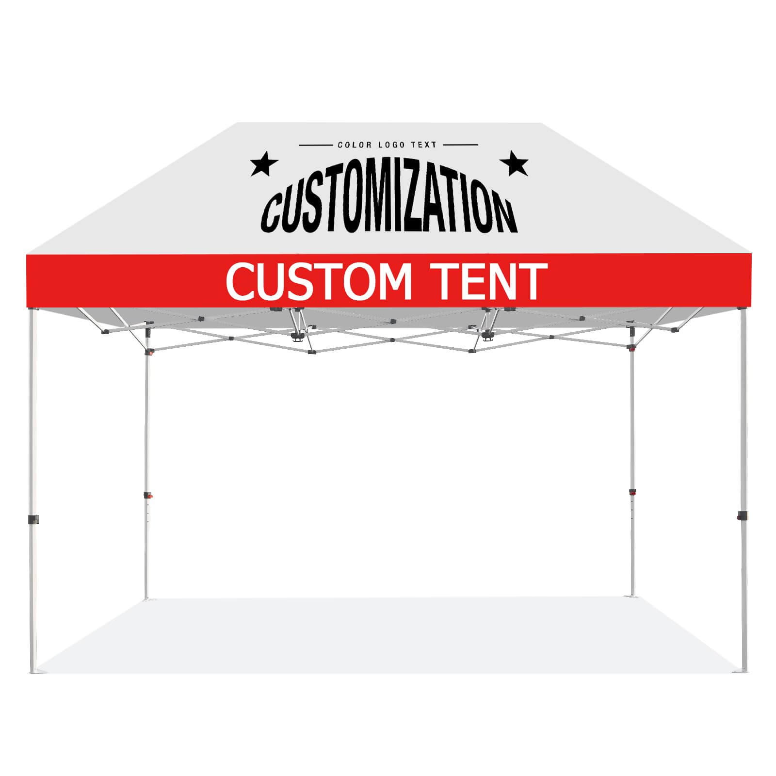 CROWN SHADES [M150A] 15x10 Custom Tent – Complete Set with Frame & Canopy