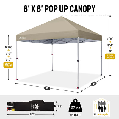 One-Push Lite 8' x 8' Canopy