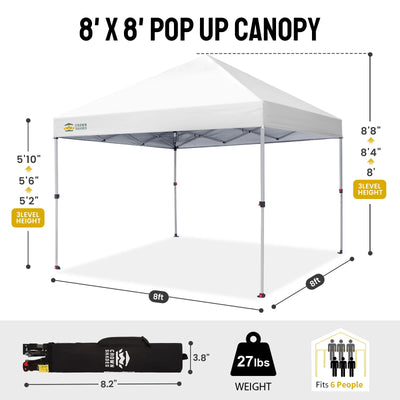 One-Push Lite 8' x 8' Canopy