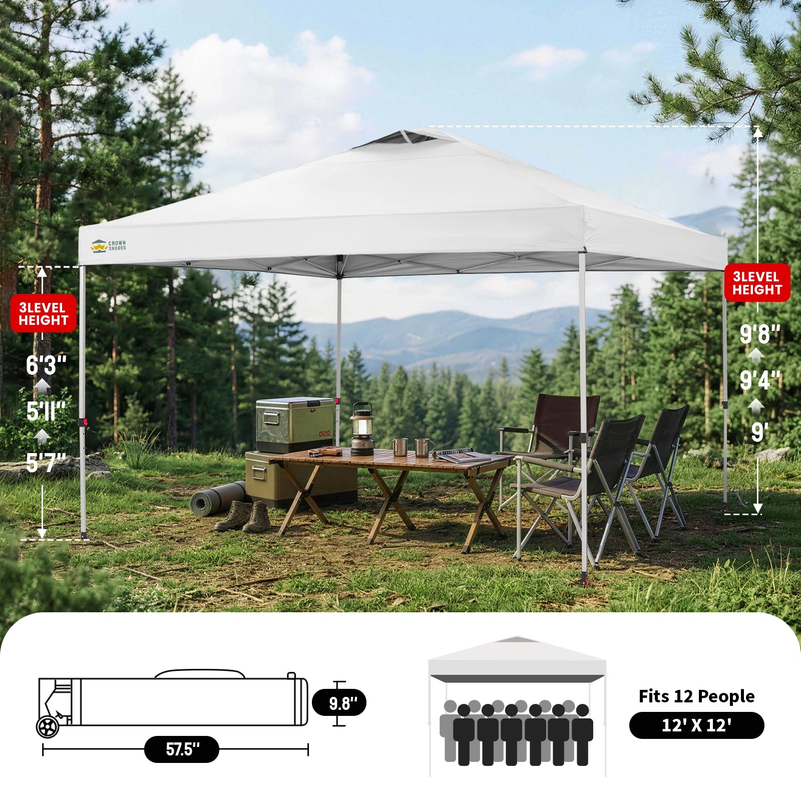 One-Push Max 12' x 12' Canopy