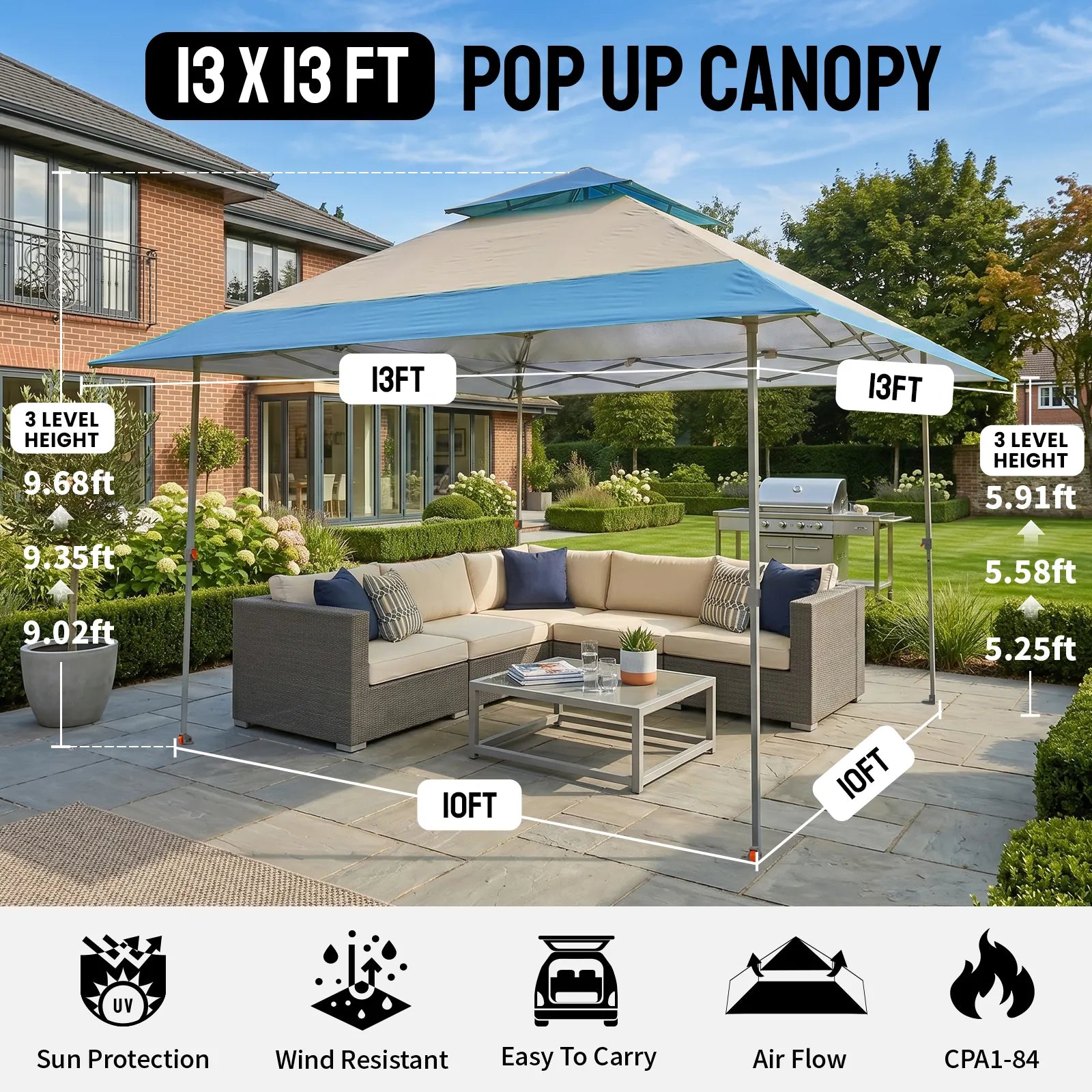 Sky-Vail 13'x13' Vented Canopy
