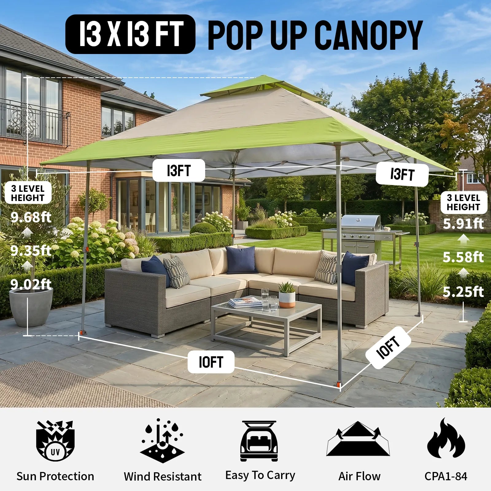 Sky-Vail 13'x13' Vented Canopy