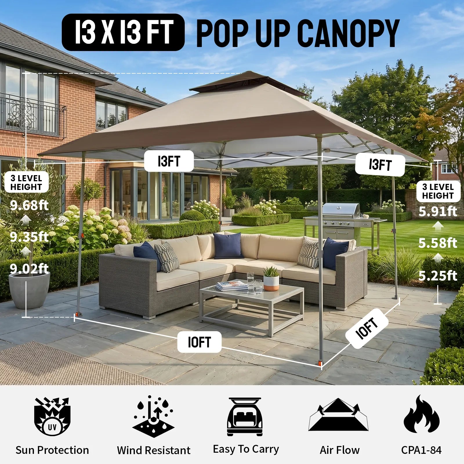 Sky-Vail 13'x13' Vented Canopy