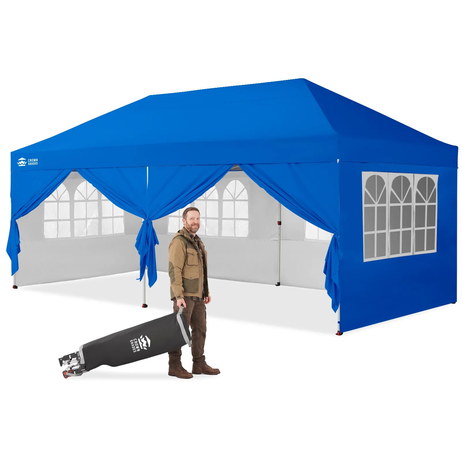 Swift-Lock 10'x20' Canopy | 6 Sidewalls with Windows