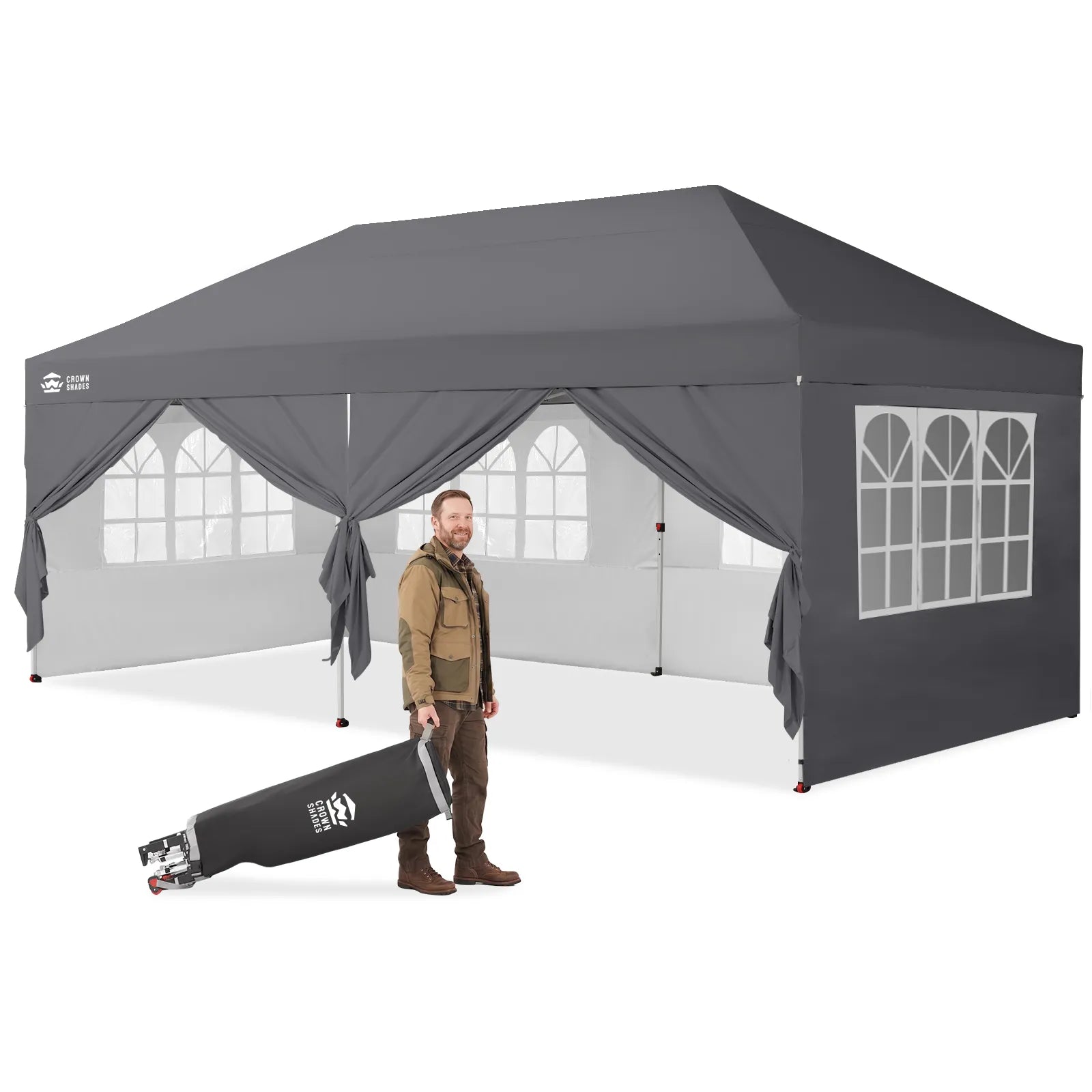 Swift-Lock 10'x20' Canopy | 6 Sidewalls with Windows
