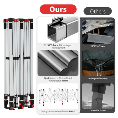 Swift-Lock 10'x20' Canopy | 6 Sidewalls with Windows