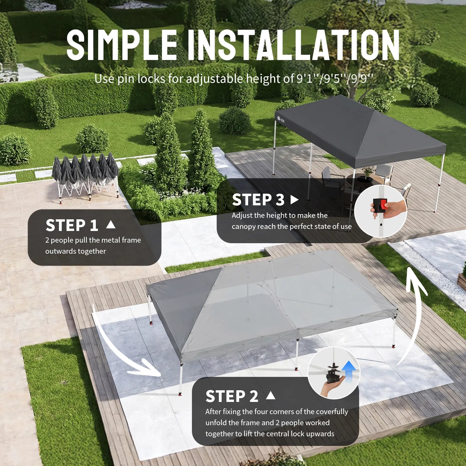 Swift-Lock 10'x20' Instant Canopy