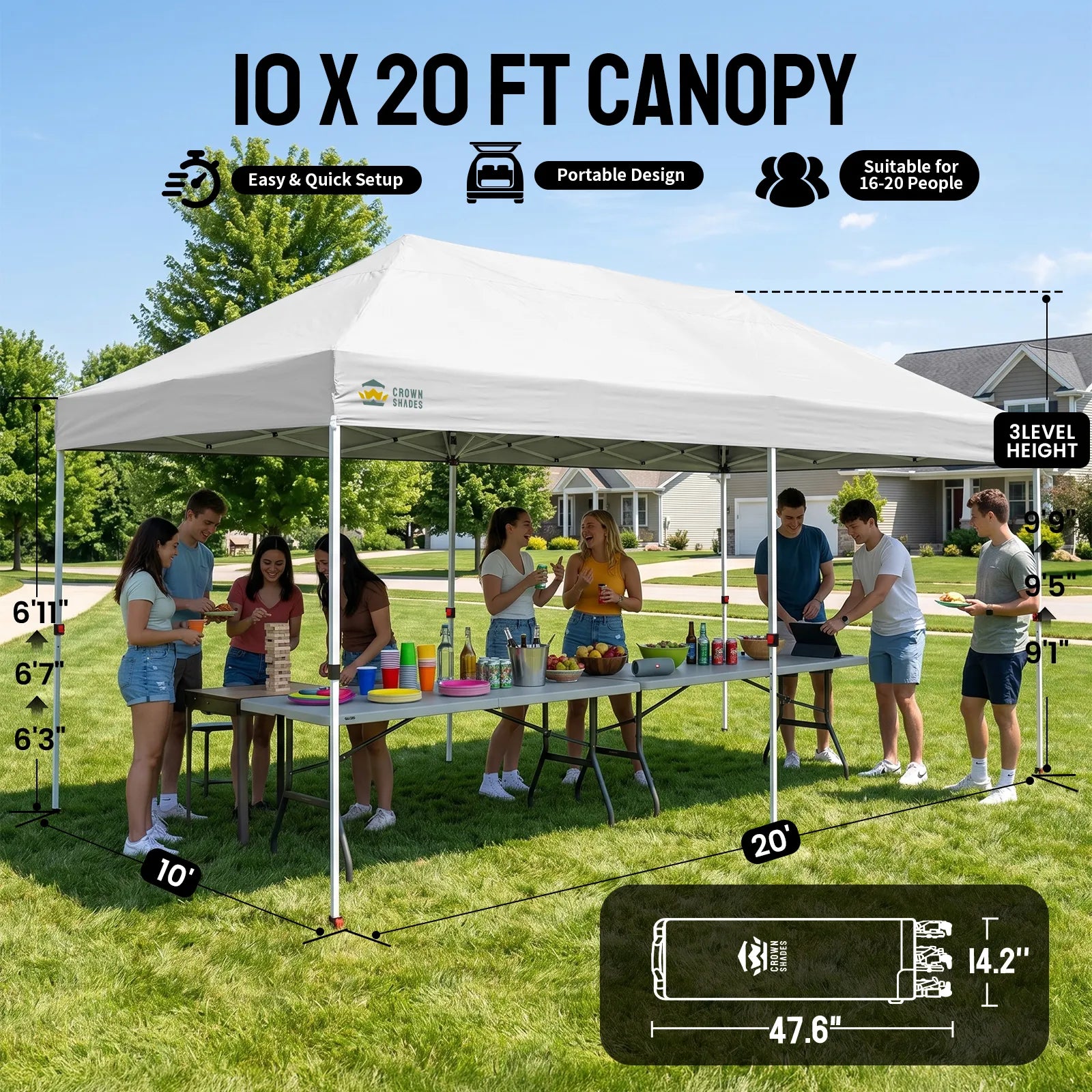 Swift-Lock 10'x20' Instant Canopy