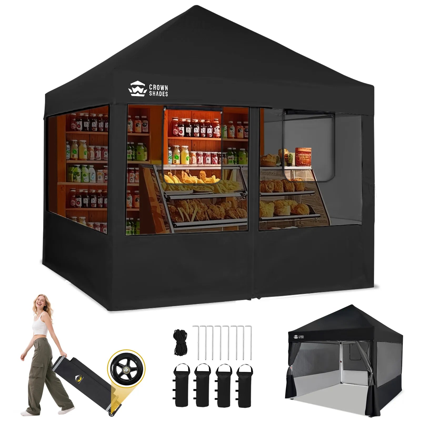 Vendo-Pro 10' x 10' Food Booth Canopy