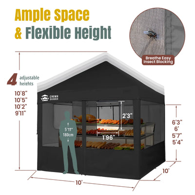 Vendo-Pro 10' x 10' Food Booth Canopy