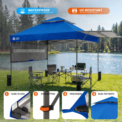 Vista 10' x 18' Canopy | Dual Awnings