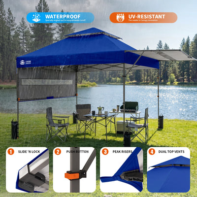 Vista 10' x 18' Canopy | Dual Awnings